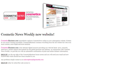 Desktop Screenshot of cosmeticnews.com