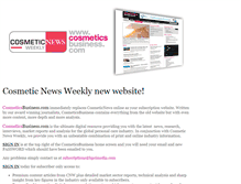 Tablet Screenshot of cosmeticnews.com